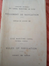 Reglement de navigation du canal maritime de Suez / rules of navigation of the Suez canal