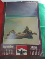 Ημερολόγιο τοίχου Marlboro 1981 Γυμνά