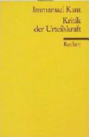 Kritik der Urteilskraft