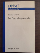 Das Zuwendungsverzicht