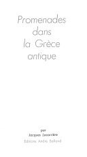 Promenades dans la Grèce antique
