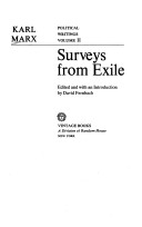 Political Writings: Surveys from exile