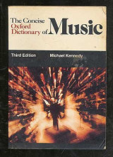 The Concise Oxford Dictionary of Music (Oxford Quick Reference)