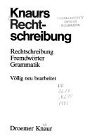 Knaurs Rechtschreibung