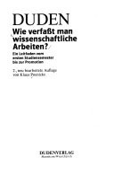 Wie verfasst man wissenschaftliche Arbeiten?