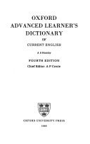 Oxford Advanced Learner's Dictionary of Current English