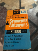 The random house vest pocket dictionary of synonyms & antonyms