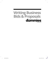 Writing Business Bids and Proposals For Dummies