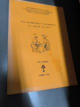 Elpis Mitropoulou. Five Contributions to the Problems of Greek Reliefs