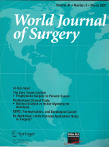 World Journal of Surgery, Volume 31, issue 3, March 2007