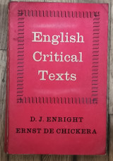 English Critical Texts