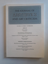 The journal of aesthetics and art criticism, vol. 59,3 (Summer 2001)