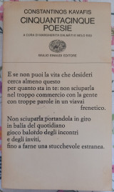 Constantinos Kavafis Cinquantacinque poesie