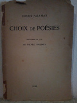 Choix de Poesies
