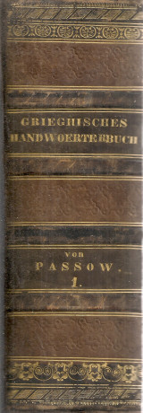Handwörterbuch der griechischen sprache, Erster band A - K
