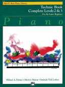 Alfred's Basic Piano Library Technic Complete, Bk 2 And 3