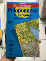 Peleponnese & Cyclades Holiday Map