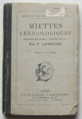 Miettes lexicologiques