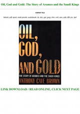 Oil, God, and Gold