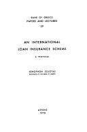 An International Loan Insurance Scheme