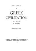 Greek Civilization from Euripides to Alexandria