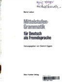 Mittelstufen-Grammatik für Deutsch als Fremdsprache