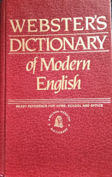 Webster's dictionary of modern english