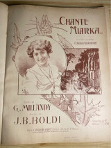 Σπάνια Vintage Παρτιτούρα “Chante Miarka” (J. B. Boldi, 1906) - Εκδόσεις Digoudé-Diodet