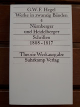 Nürnberger und Heidelberger Schriften, 1808-1817