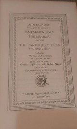Don Quixote - Plutarch's Lives - The Republic - The canterbury tales