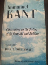 Observations on the feeling of the beautiful and sublime