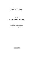 Letra a Antonio Saura ke kreya azer retratos imaginarios por un sefardi de Turkia ke se akodra perfektamente de kada uno de sus modeles, judéo-espagnol