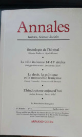 Annales Histoire, Sciences sociales, no 4, Juillet-Aout 1997