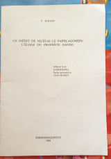 Un Inėdit de Nicétas le paphlagonien:L'éloge du prophete daniel
