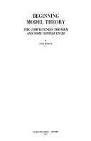 Beginning Model Theory