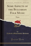 Some Aspects of the Bulgarian Folk Music
