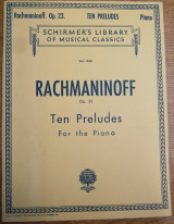 Sergei Rachmaninoff Preludes for the Piano, Op. 23, Vol. 1630, Schirmer