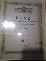 Kunz 200 Petits Canons a Deux Parties op. 14 piano solo