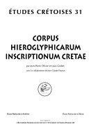 Corpus hieroglyphicarum inscriptionum Cretae
