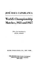 World's Championship Matches, 1921 and 1927
