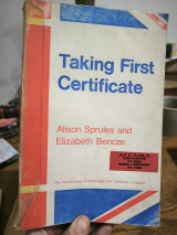 Taking First Certificate