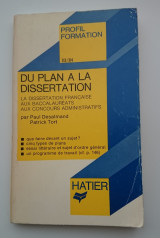 Du plan à la dissertation