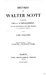 Oeuvres de Walter Scott