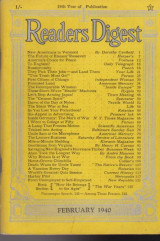 Reader’s Digest, February 1940