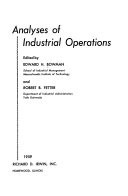 Analyses of Industrial Operations
