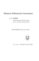 Elements of Democratic Government