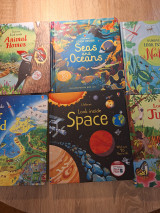 Usborne Look Inside σειρά 6 τρισδιάτατων αγγλόφωνων βιβλίων