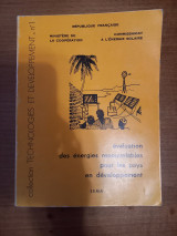 Evaluation den energies renouvelables pour les pays en developpement