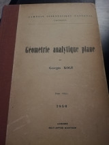 Geometrie analytique plane
