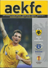AEK – Έβερτον - Europa League 2009 - 2010 - Πρόγραμμα Αγώνα - AEK - Everton